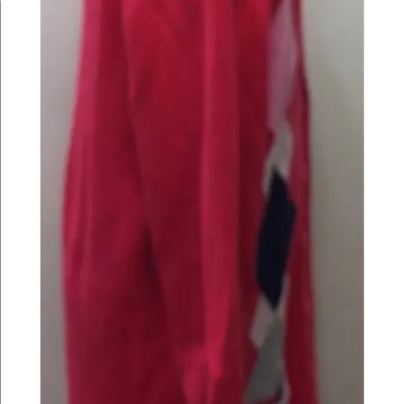 2/$20 Tommy Hilfiger Girl Cardigan Argyle Sweater Hot Pink L 12-14 Cotton - Picture 4 of 8